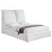 Gwendoline Upholstered Platform Bed with Pillow Headboard White - Visions in Furniture (La Mirada, CA)