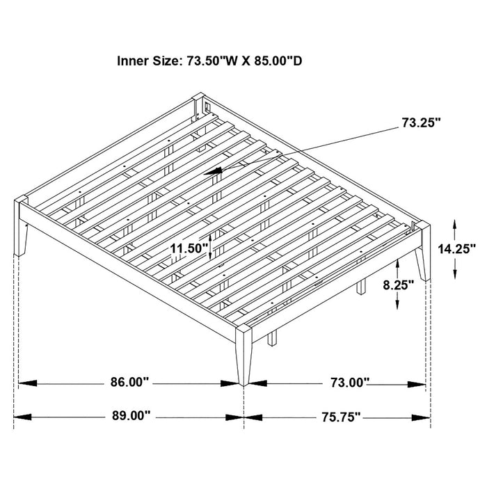 Hounslow Universal Platform Bed - Visions in Furniture (La Mirada, CA)