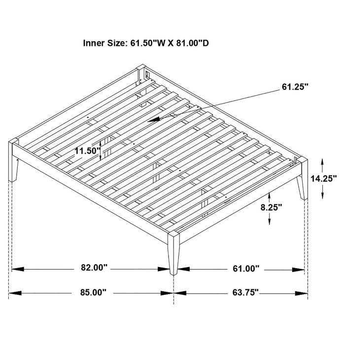 Hounslow Universal Platform Bed - Visions in Furniture (La Mirada, CA)