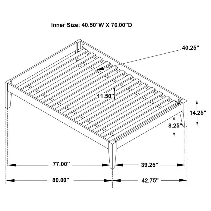 Hounslow Universal Platform Bed - Visions in Furniture (La Mirada, CA)