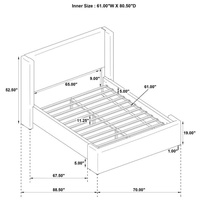 Alamosa Queen Bed - Visions in Furniture (La Mirada, CA)