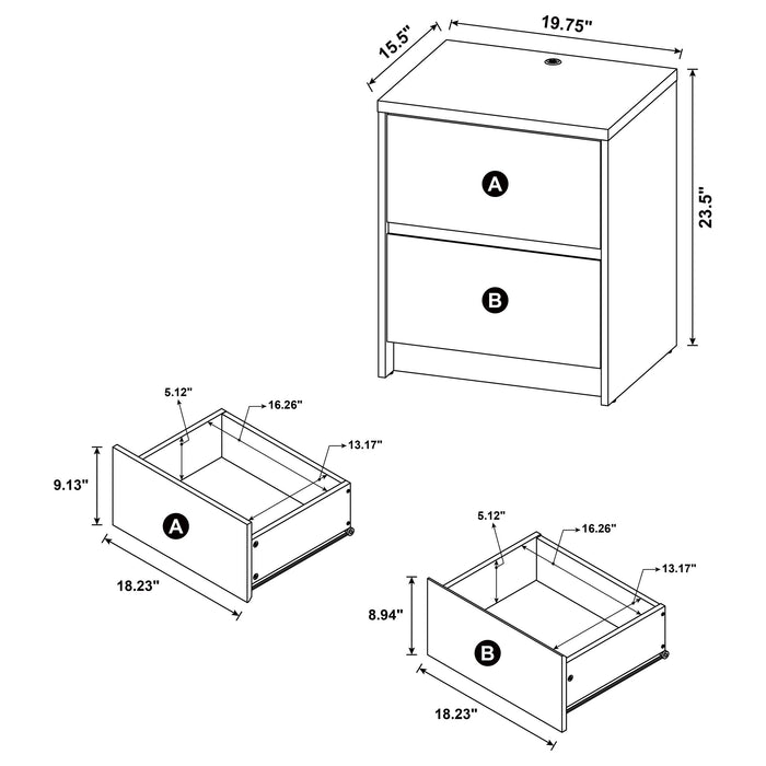 Westpark Nightstands - Visions in Furniture (La Mirada, CA)
