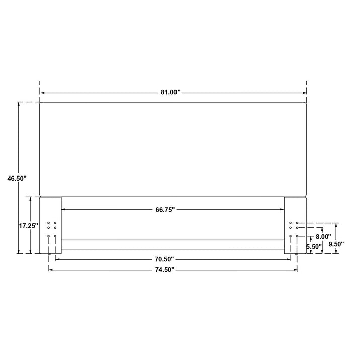 Izzy Eastern / California King Headboard - Visions in Furniture (La Mirada, CA)