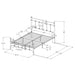 Novak Eastern King, Full, Queen, & Twin Bed - Visions in Furniture (La Mirada, CA)