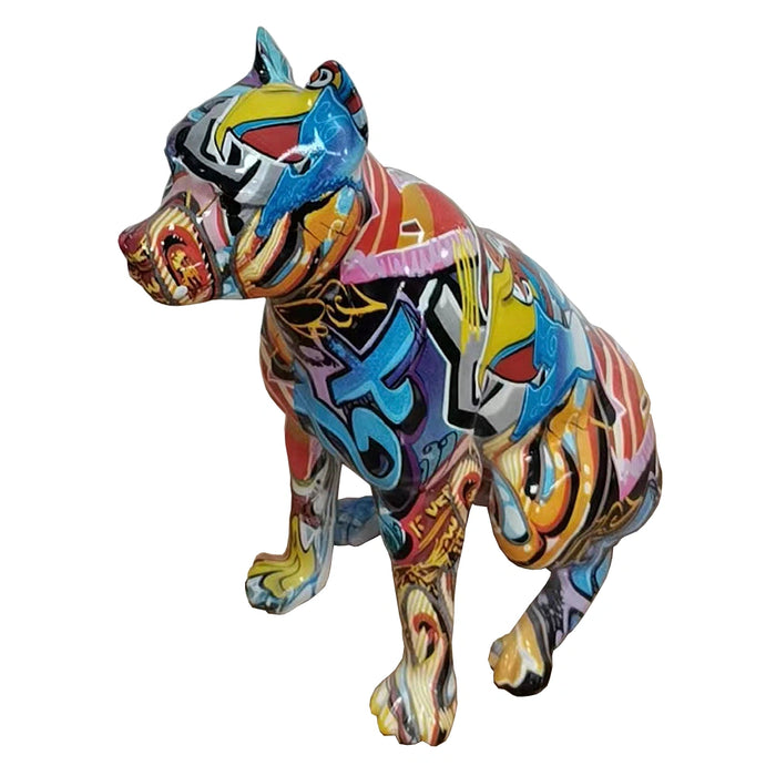 Modrest Graffiti Dog Multi Modern Sculpture