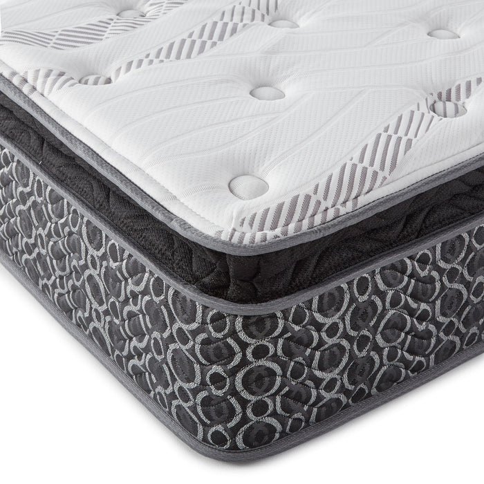 Hayes 11" Twin XL Pillow Top Memory Foam Hybrid Mattress - Visions in Furniture (La Mirada, CA)