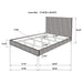 Zyla California King, E.King, & Queen Bed - Visions in Furniture (La Mirada, CA)