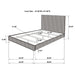 Zyla California King, E.King, & Queen Bed - Visions in Furniture (La Mirada, CA)