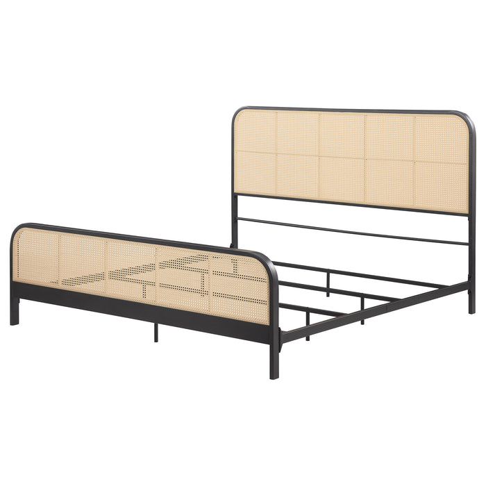 Lanewood Eastern King & Queen Bed Black & White - Visions in Furniture (La Mirada, CA)