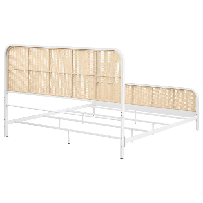 Lanewood Eastern King & Queen Bed Black & White - Visions in Furniture (La Mirada, CA)