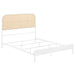 Amherst Eastern King, Queen, Full, & Twin Bed White & Black - Visions in Furniture (La Mirada, CA)