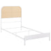 Amherst Eastern King, Queen, Full, & Twin Bed White & Black - Visions in Furniture (La Mirada, CA)