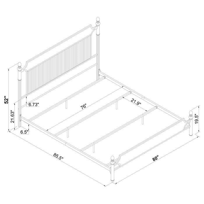 Cameron Eastern King Bed - Visions in Furniture (La Mirada, CA)