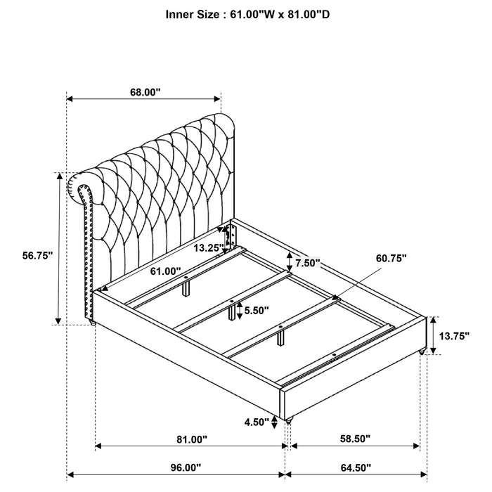 Devon Queen Bed - Visions in Furniture (La Mirada, CA)