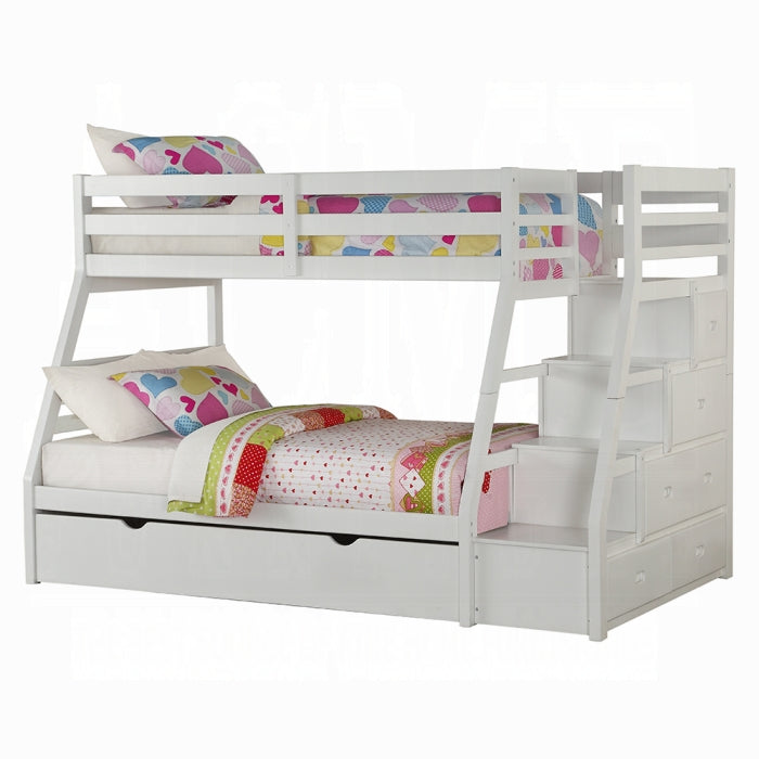 Jason Twin-Full Bunk Bed With Trundle and Storage - Visions in Furniture (La Mirada, CA)