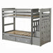 Allentown Twin-Twin Bunk Bed With Trundle and Storage - Visions in Furniture (La Mirada, CA)