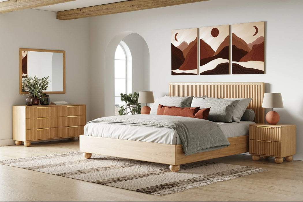 Winters - Modern Natural Oak Bedroom Set
