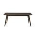 Rex 72" Fixed Top Rectangle Dining Table-Walnut