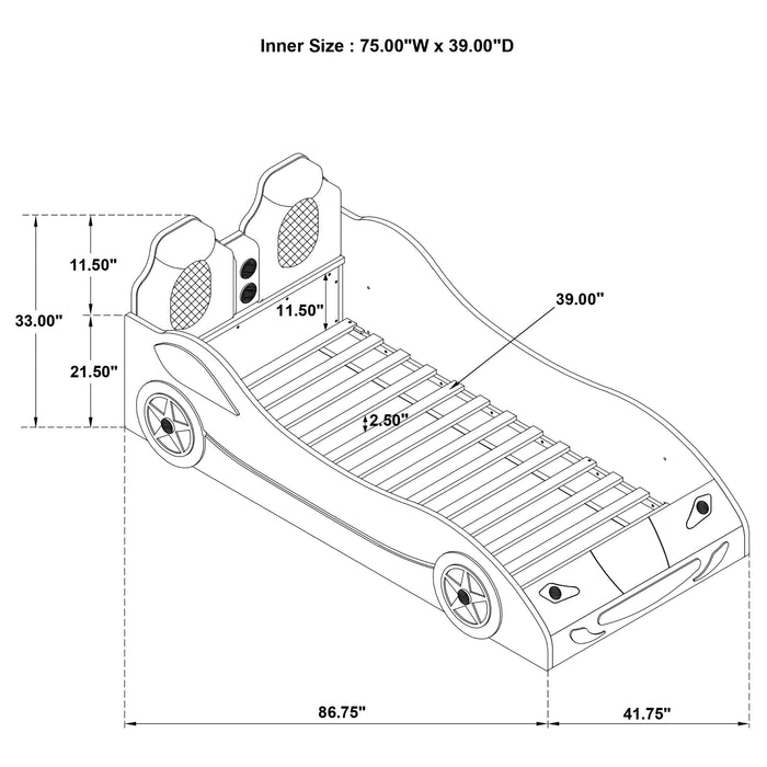 Cruiser Twin Bed - Visions in Furniture (La Mirada, CA)