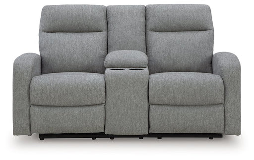 Gauntlet Reclining Loveseat with Console - Visions in Furniture (La Mirada, CA)