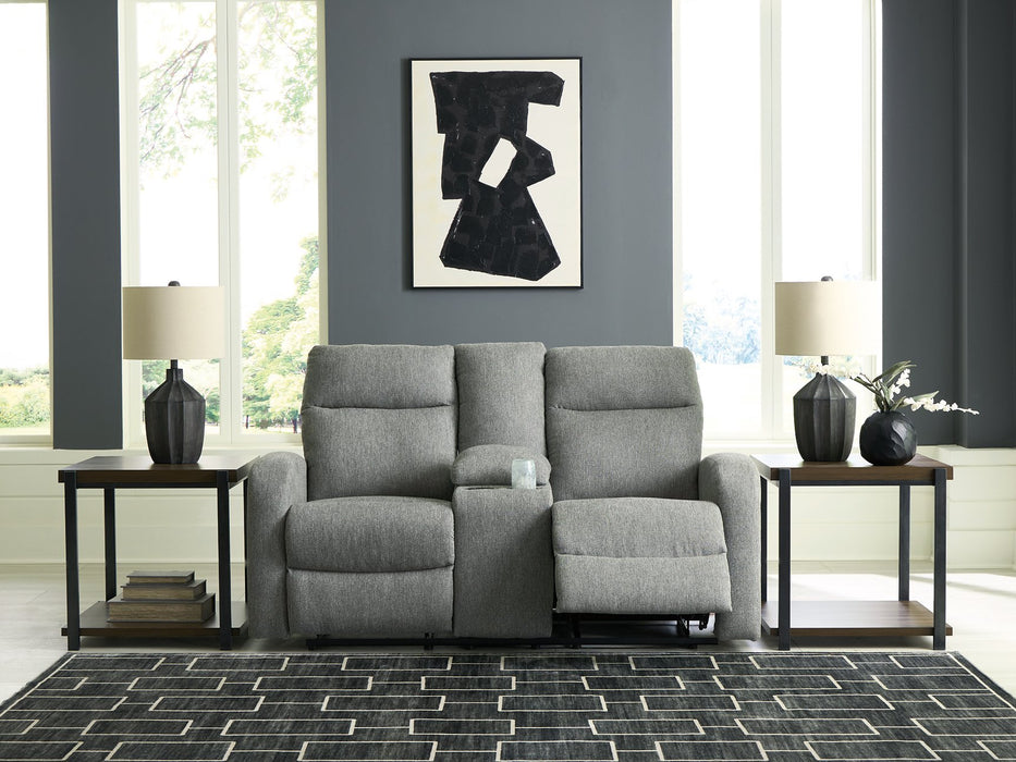 Gauntlet Reclining Loveseat with Console - Visions in Furniture (La Mirada, CA)