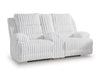 Rhines Falls Power Reclining Loveseat with Console - Visions in Furniture (La Mirada, CA)