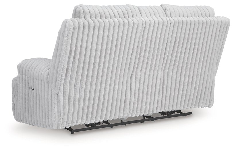 Rhines Falls Power Reclining Loveseat with Console - Visions in Furniture (La Mirada, CA)