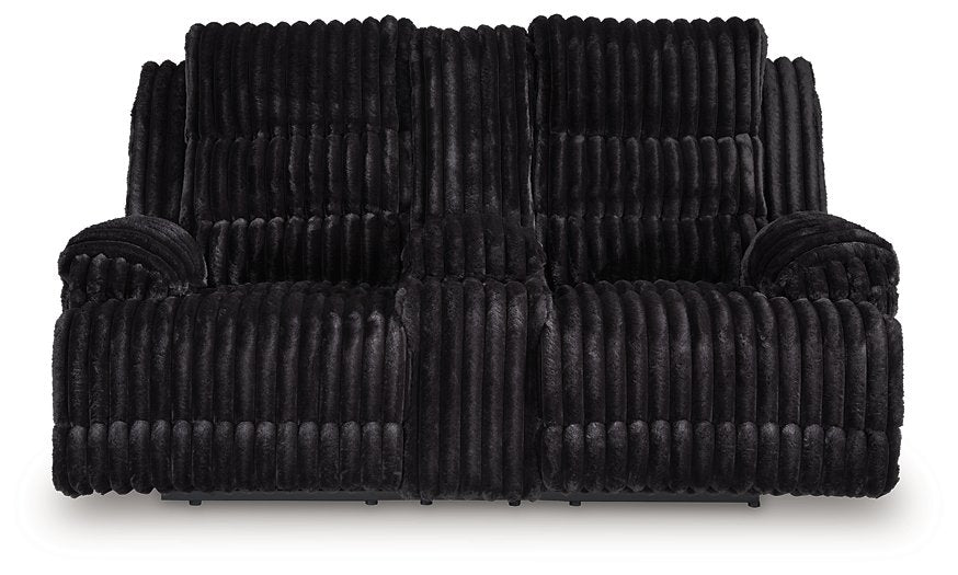 Rhine Falls Reclining Loveseat with Console - Visions in Furniture (La Mirada, CA)
