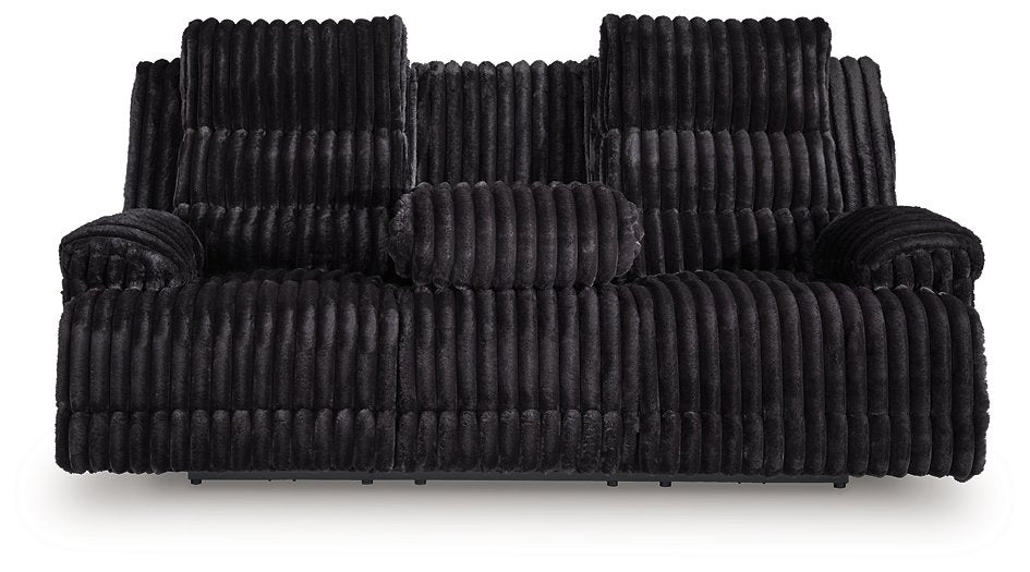 Rhine Falls Power Reclining Sofa with Drop Down Table - Visions in Furniture (La Mirada, CA)