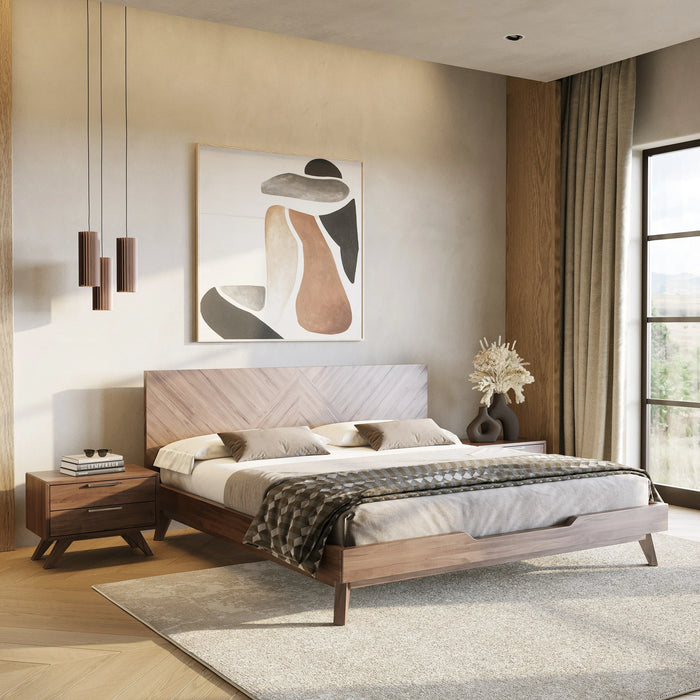 Soren - Modern Walnut Bed