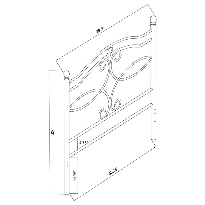 Callie Twin Headboard - Visions in Furniture (La Mirada, CA)
