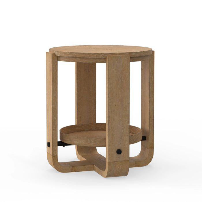 Parker House Escape Round End Table with Shelf