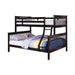Chapman Full Over Full & Twin Over Full Bunk Bed Black & White - Visions in Furniture (La Mirada, CA)