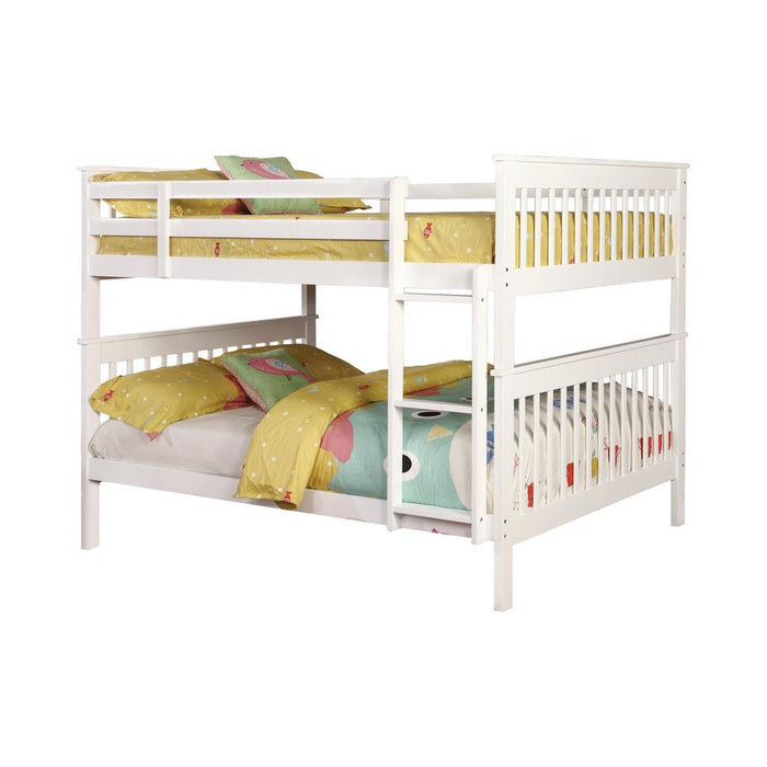 Chapman Full Over Full & Twin Over Full Bunk Bed Black & White - Visions in Furniture (La Mirada, CA)