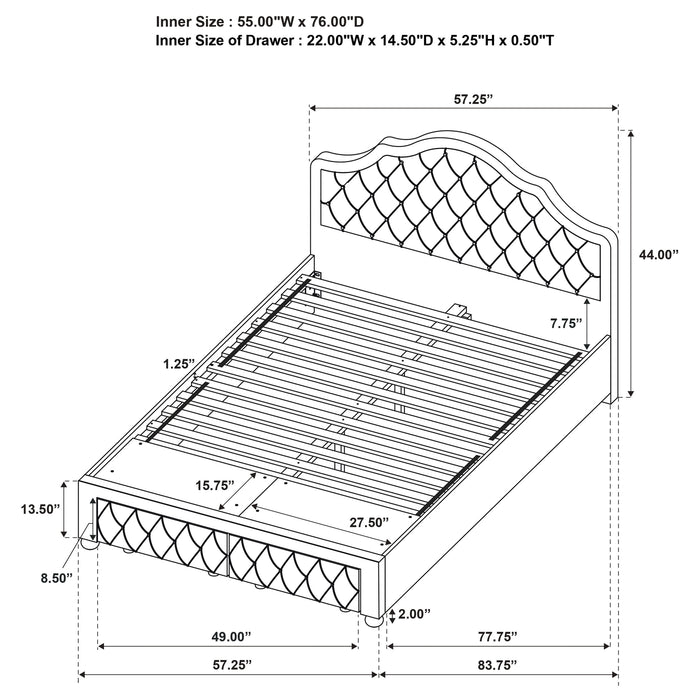 Ashleigh Full Bed - Visions in Furniture (La Mirada, CA)