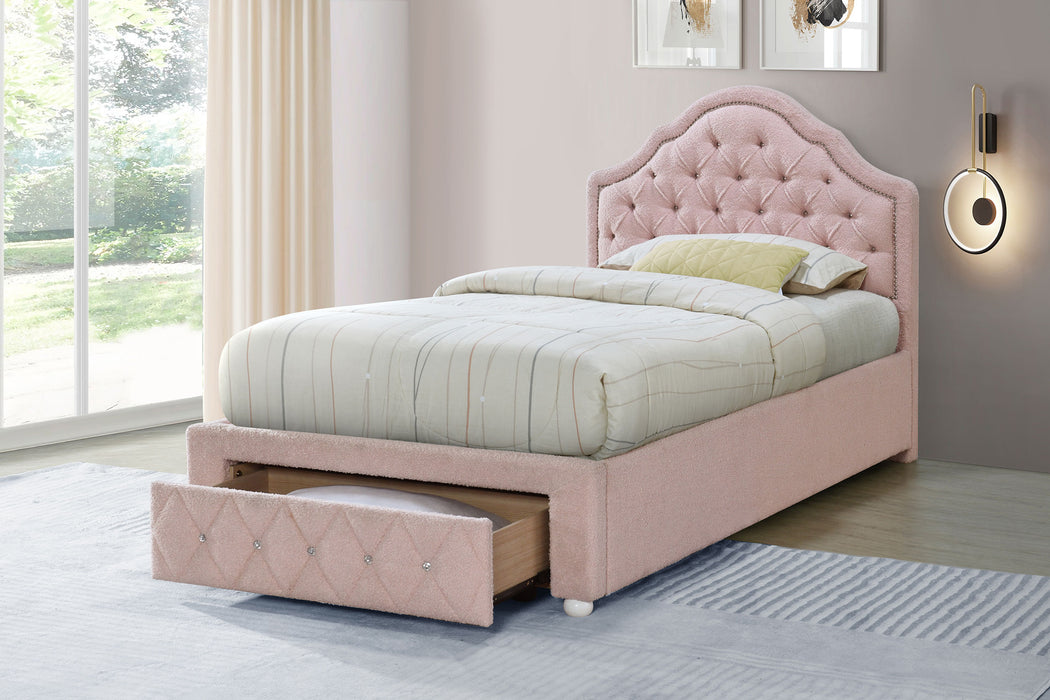 Ashleigh Twin Bed - Visions in Furniture (La Mirada, CA)