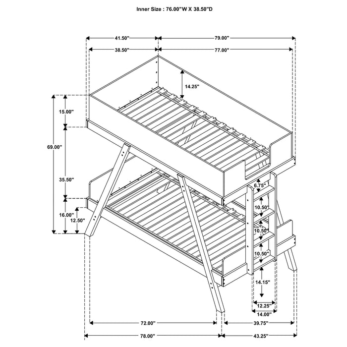 Frankie Bunk Bed - Visions in Furniture (La Mirada, CA)
