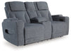 Studio Cave Power Reclining Loveseat with Console - Visions in Furniture (La Mirada, CA)