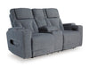 Studio Cave Power Reclining Loveseat with Console - Visions in Furniture (La Mirada, CA)