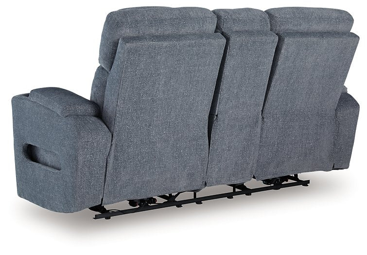 Studio Cave Power Reclining Loveseat with Console - Visions in Furniture (La Mirada, CA)