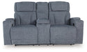 Studio Cave Power Reclining Loveseat with Console - Visions in Furniture (La Mirada, CA)