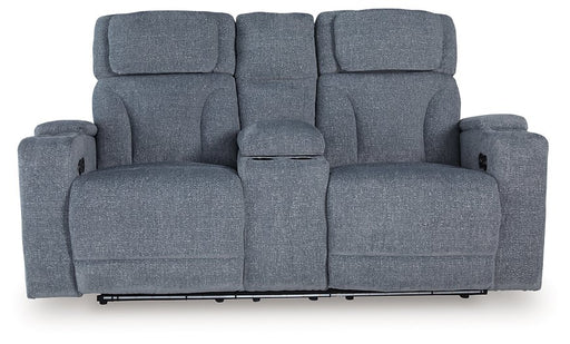 Studio Cave Power Reclining Loveseat with Console - Visions in Furniture (La Mirada, CA)