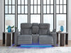 Studio Cave Power Reclining Loveseat with Console - Visions in Furniture (La Mirada, CA)