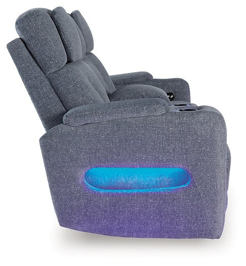 Studio Cave Power Reclining Loveseat with Console - Visions in Furniture (La Mirada, CA)