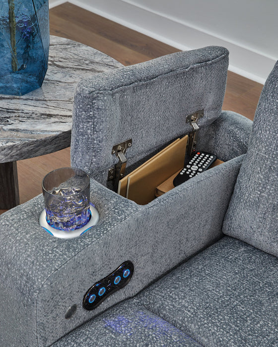 Studio Cave Power Reclining Loveseat with Console - Visions in Furniture (La Mirada, CA)