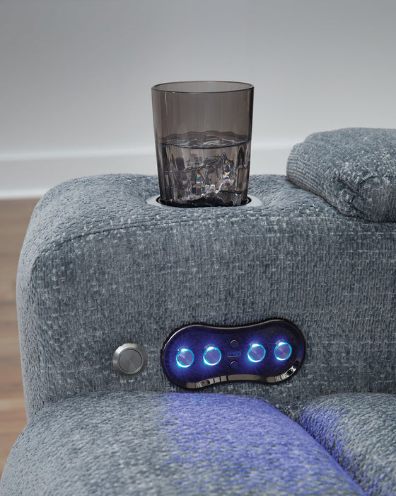Studio Cave Power Reclining Loveseat with Console - Visions in Furniture (La Mirada, CA)