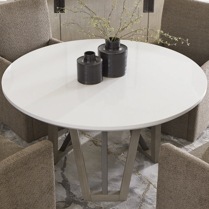 Parker House Pure Modern Dining 54 Inch Round Table with Wood Base