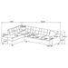 Stonenesse Stationary Sectionals - Visions in Furniture (La Mirada, CA)