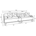 Elizabeth Stationary Sofa - Visions in Furniture (La Mirada, CA)