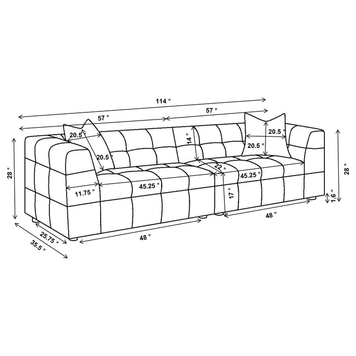 Everly Stationary Sofa - Visions in Furniture (La Mirada, CA)